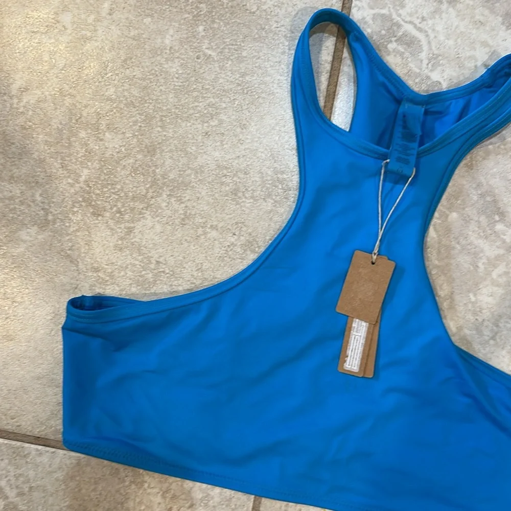 SKIMS Vibrant Blue Bikini Top - Picture 6 of 7